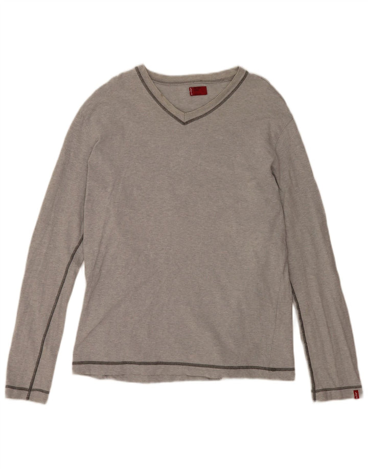 Levi's Mens Top Long Sleeve Large Grey Cotton