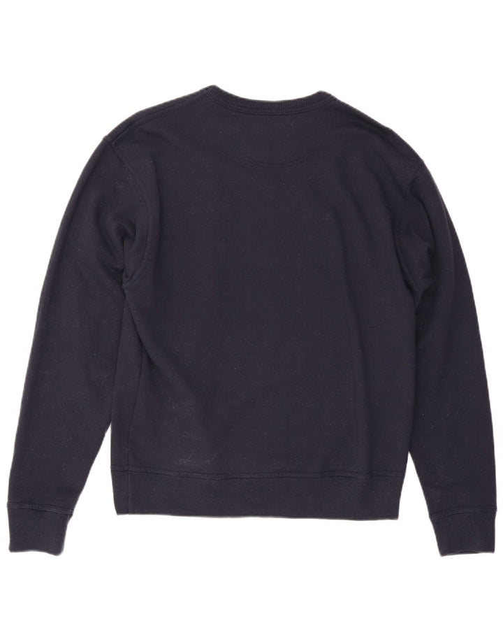 CHAMPION Mens Graphic Sweatshirt Jumper Medium Navy Blue Cotton