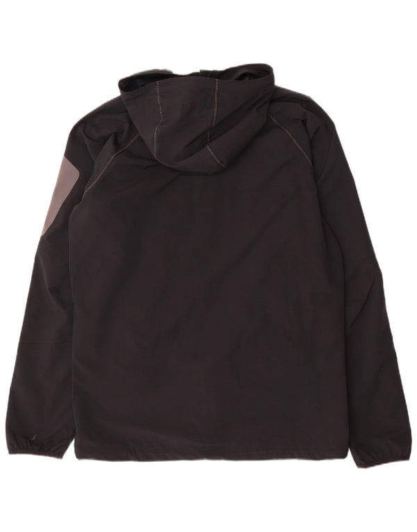 Columbia Mens Hooded Rain Jacket UK 38 Medium Black Polyester