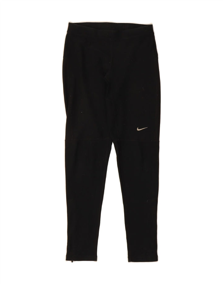 NIKE Womens Dri Fit Tracksuit Trousers UK 8 Small  Black Polyester Vintage Nike and Second-Hand Nike from Messina Hembry 