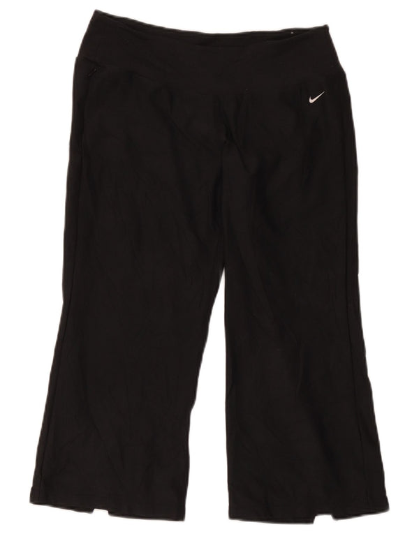 Nike Pantalon de survêtement Capri pour femme US 8/10 Noir moyen Polyester
