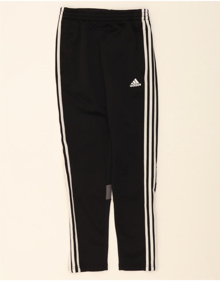ADIDAS Womens Climalite Tracksuit Trousers UK 10 Small  Black Polyester Vintage Adidas and Second-Hand Adidas from Messina Hembry 