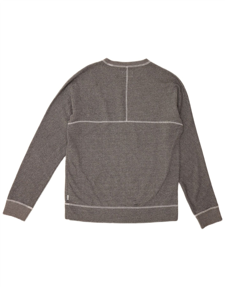 Converse Mens Graphic Sweatshirt Jumper Medium Grey Cotton