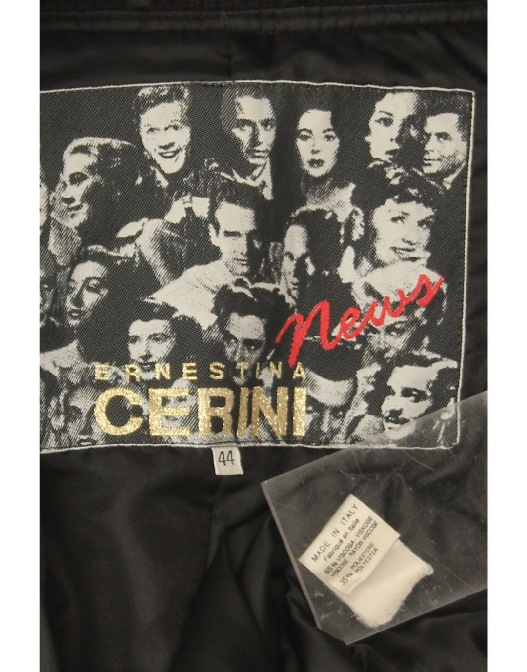 Ernestina Cerini Womens Overcoat IT 44 Medium Black Viscose