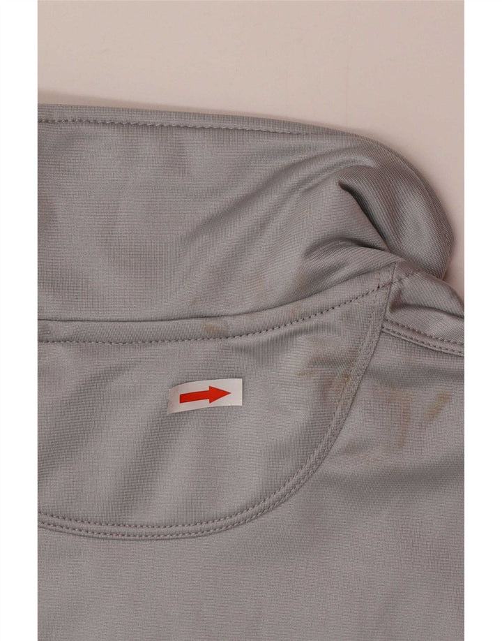 Lotto Womens Oversized Tracksuit Top Jacket UK 16 Large Grey Colourblock