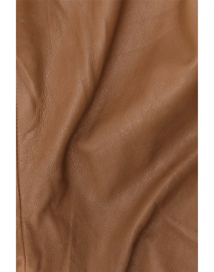 Pantaloni In Pelle Bootcut Donna Conbipel IT 46 Large W34 L32 Beige