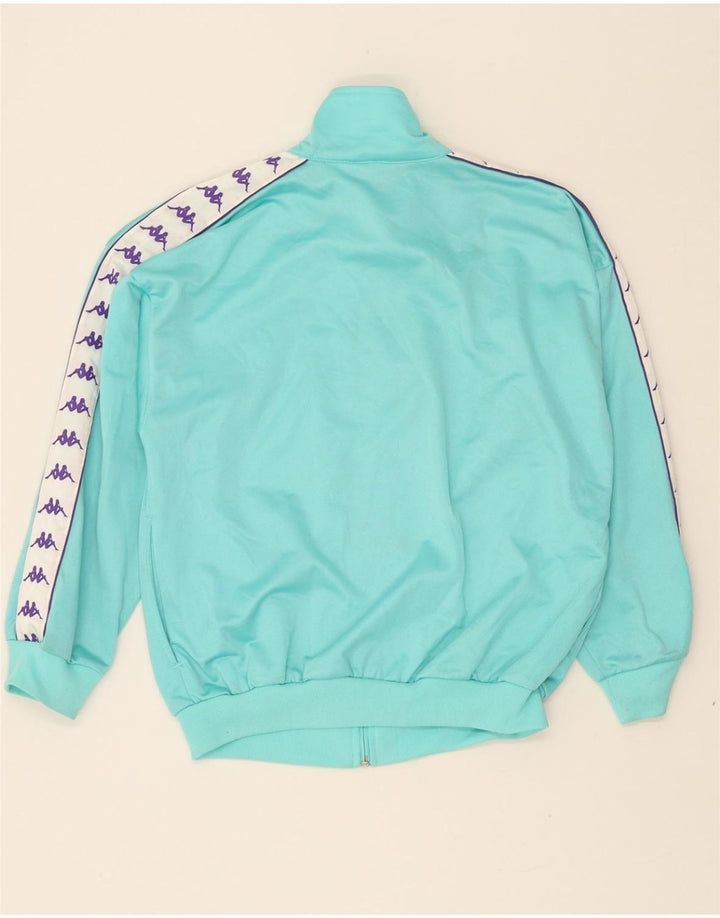 KAPPA Boys Graphic Tracksuit Top Jacket 11-12 Years Turquoise Polyester Vintage Kappa and Second-Hand Kappa from Messina Hembry 