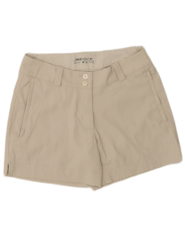 Nike Pantalones cortos chinos Dri Fit para hombre UK 8 Small W30 Beige Poliéster