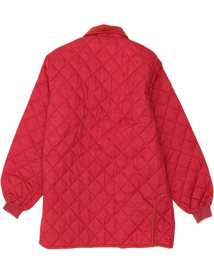 VINTAGE Mens Quilted Jacket UK 42 XL Red Polyamide Vintage Vintage and Second-Hand Vintage from Messina Hembry 