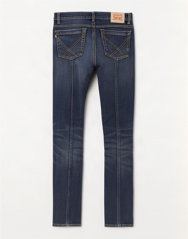 Roy Rogers Womens Slim Jeans W29 L27 Blue Cotton