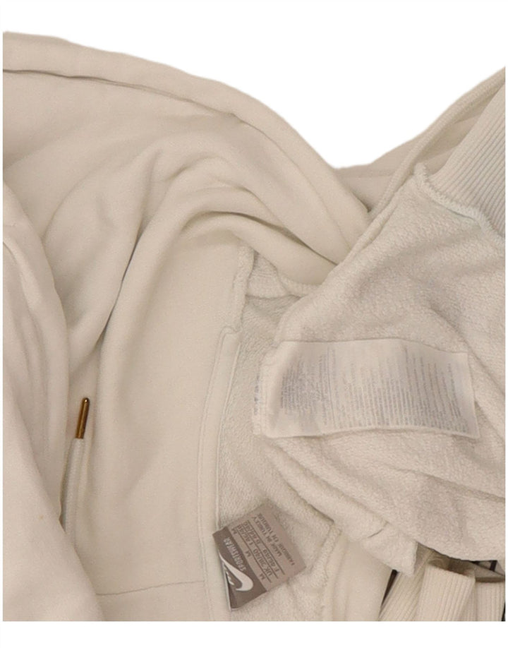 Nike Mens Graphic Hoodie Jumper Medium White Cotton