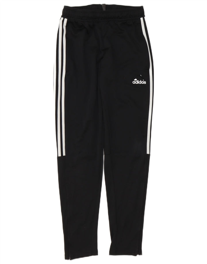 Adidas Mens Aeroready Tracksuit Trousers Small Black Polyester