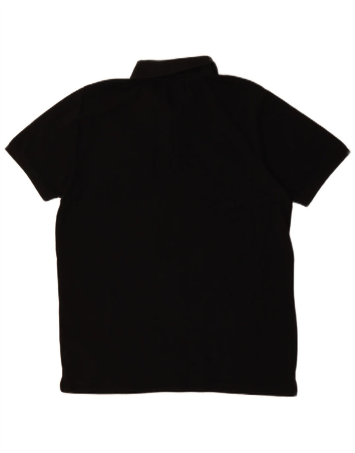 CHAMPION Mens Polo Shirt Large Black Cotton