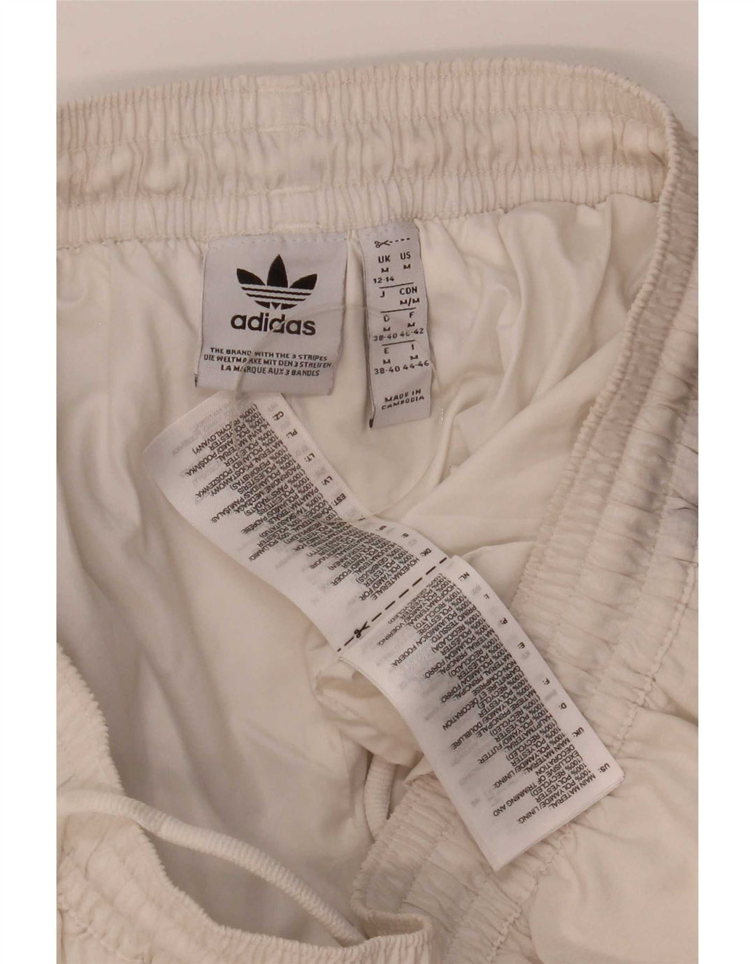 Adidas Womens Tracksuit Trousers UK 12/14 Medium  White Polyamide