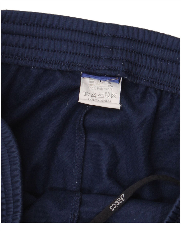 Asics Womens Tracksuit Trousers Large Navy Blue Polyester