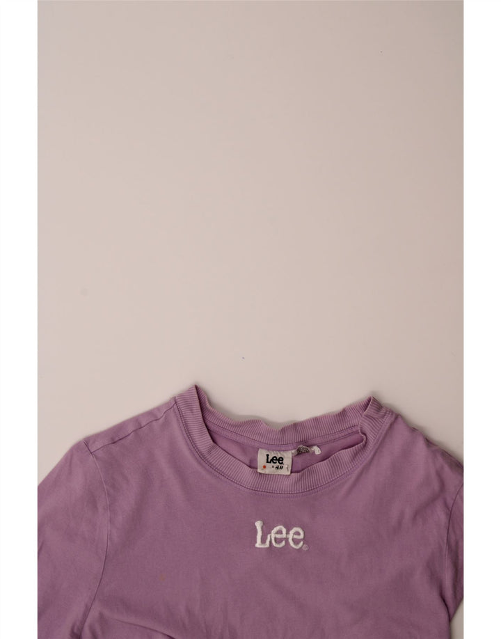 LEE Womens T-Shirt Top UK 14 Medium Pink Cotton Vintage Lee and Second-Hand Lee from Messina Hembry 
