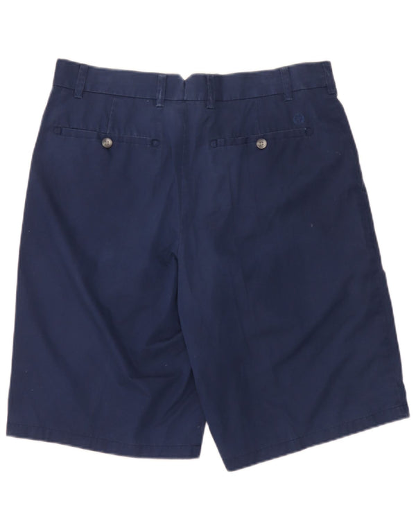 Marks & Spencer Mens Chino Shorts W34 Large Blue Cotton