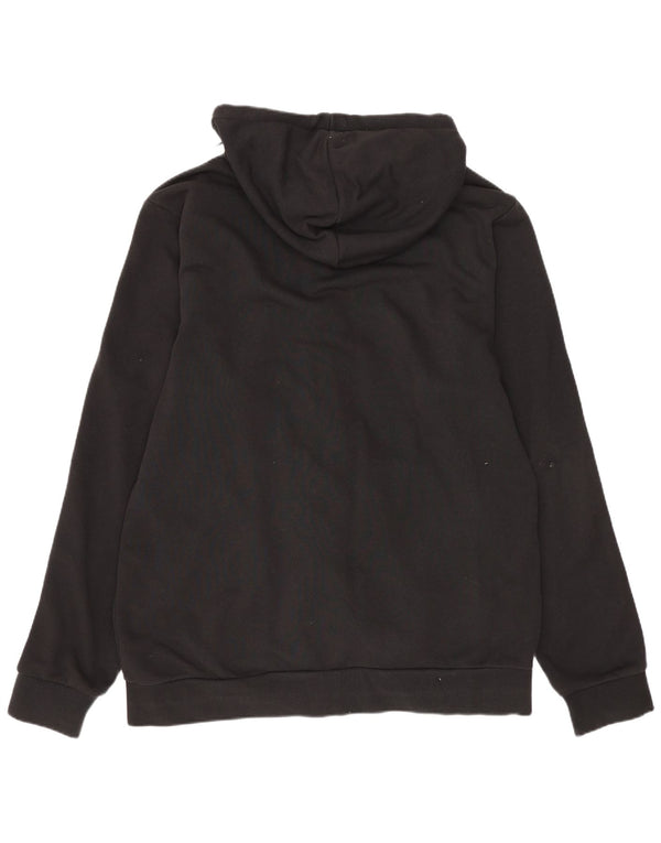 Adidas Mens Zip Hoodie Sweater Large Black Cotton