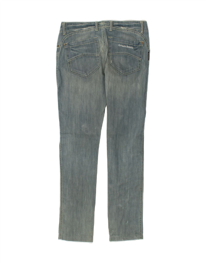 ARMANI Womens Slim Jeans W26 L30 Blue Cotton Vintage Armani and Second-Hand Armani from Messina Hembry 