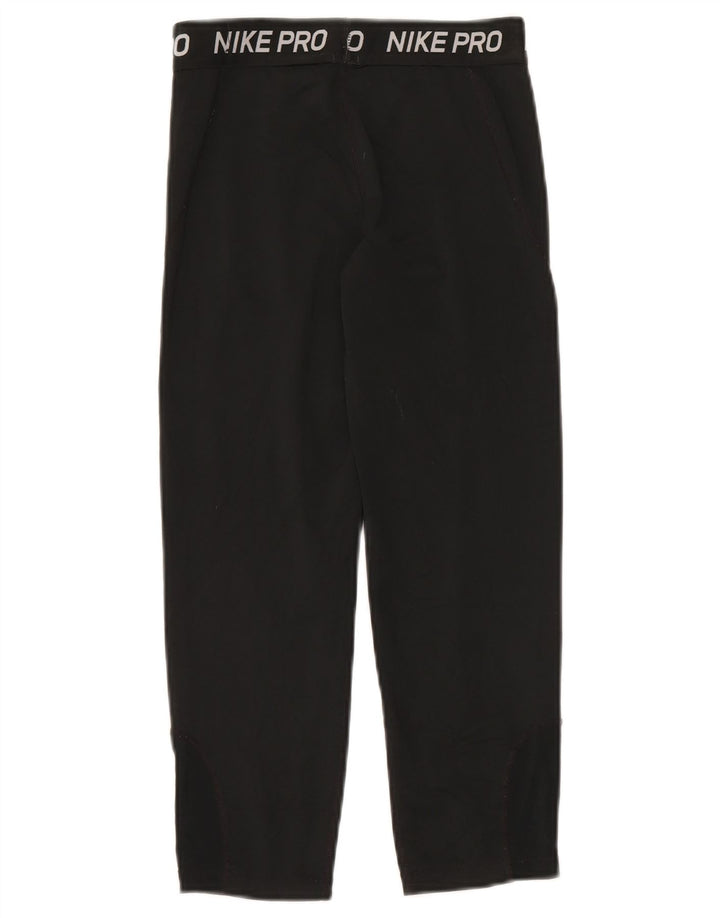 Leggings grafici da donna Nike UK 4 XS poliestere nero