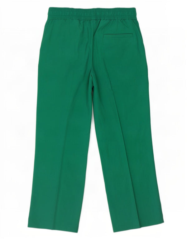 Marks & Spencer Pantalones chinos de pierna ancha para mujer UK 12 Medium W30 L29 Verde