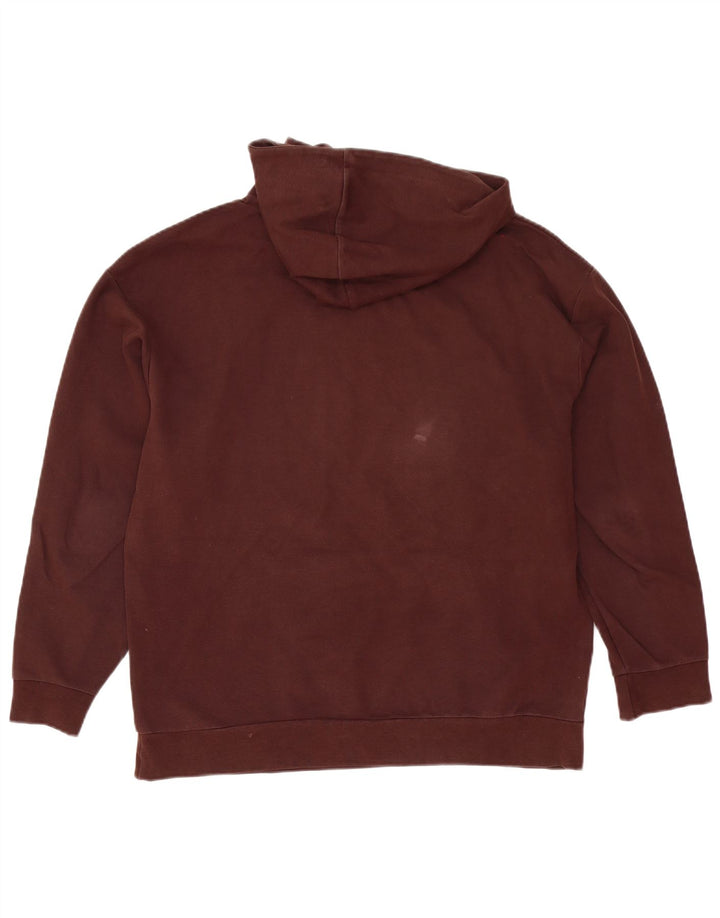 Zara Mens Hoodie Jumper Large Brown
