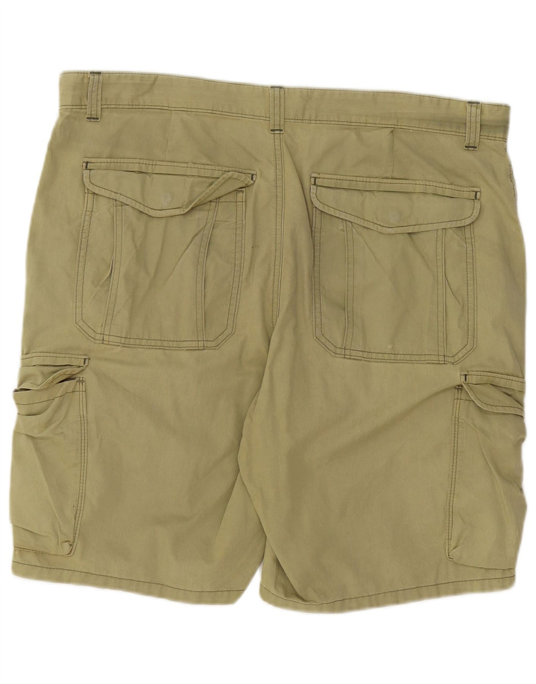 Marks & Spencer Mens Regular Cargo Shorts W38 XL Khaki Cotton