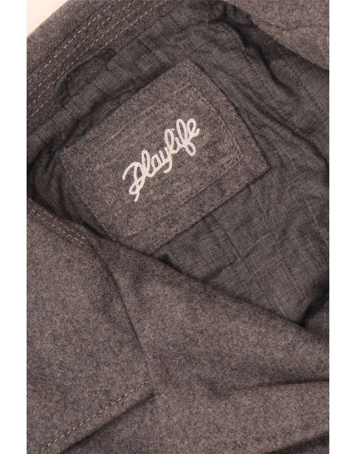 Playlife Mens Overcoat UK 40 Large Grey