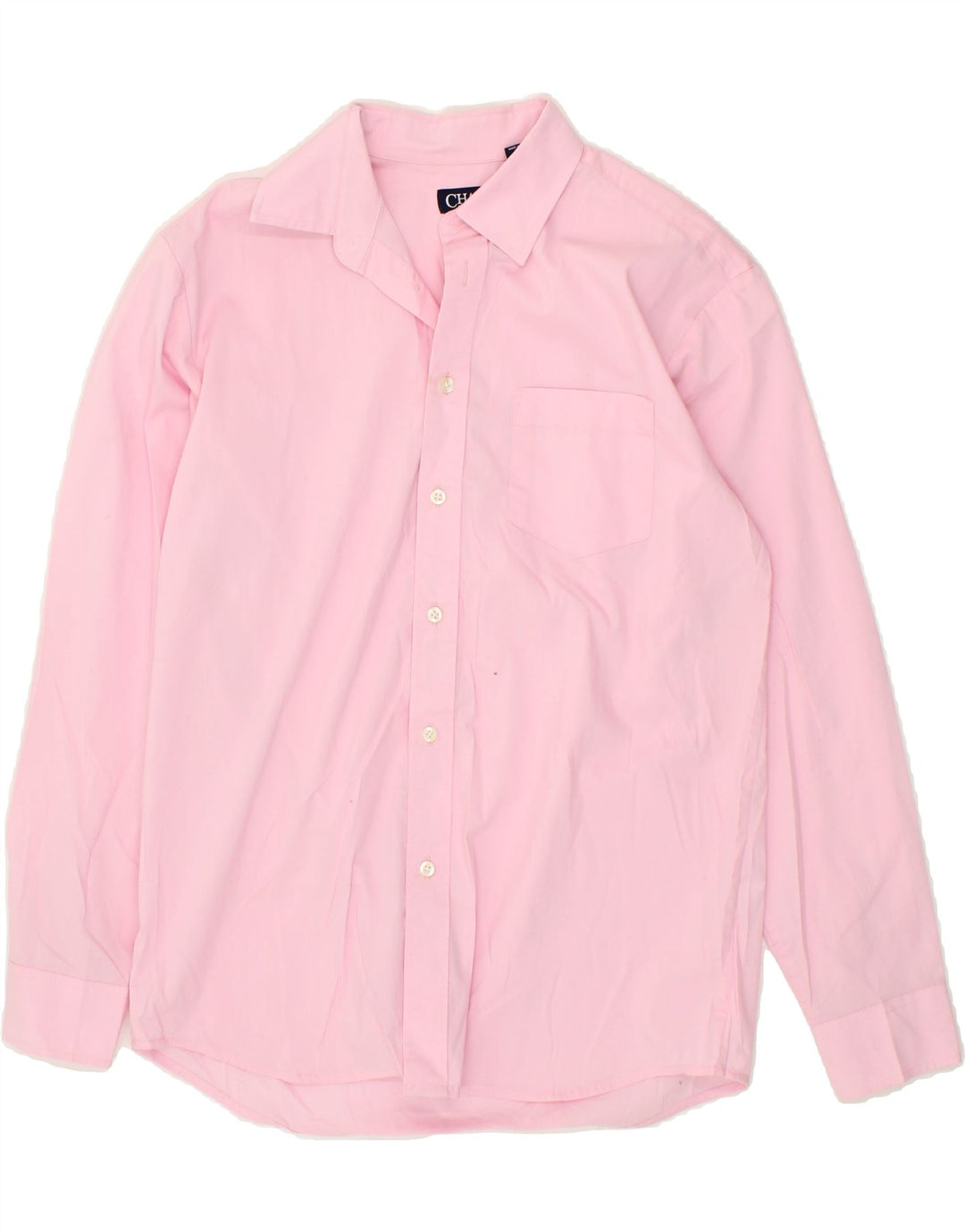 CHAPS Boys Stretch Shirt 15-16 Years Pink Cotton Vintage Chaps and Second-Hand Chaps from Messina Hembry 