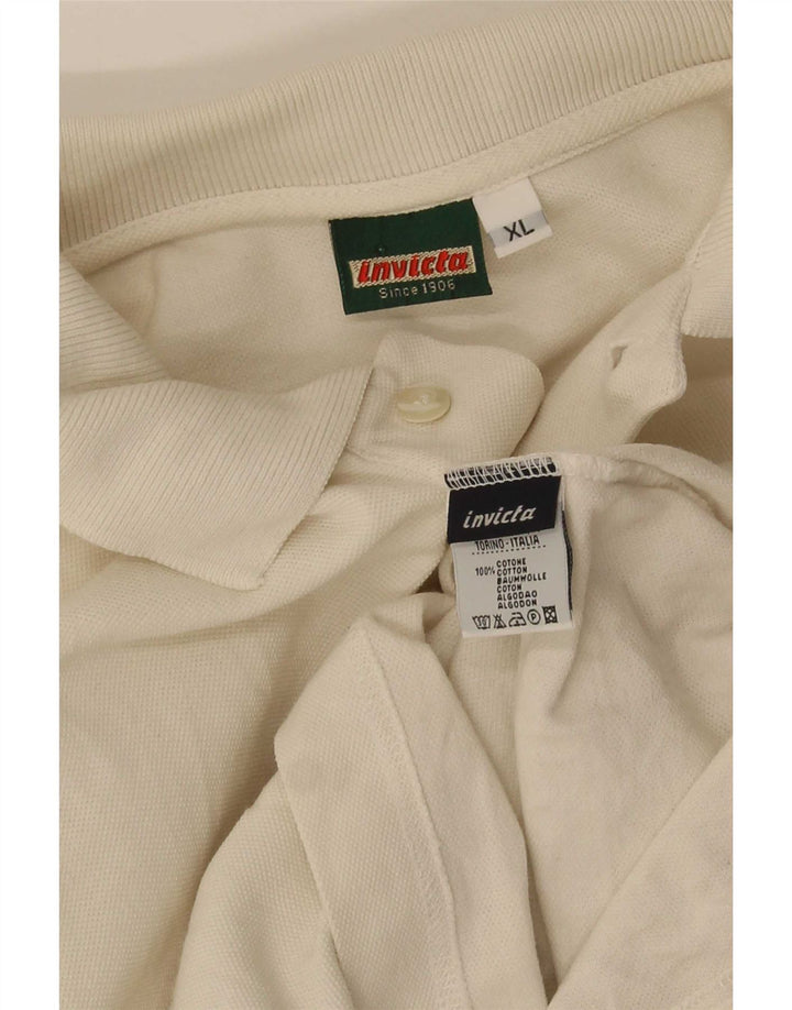 Invicta Mens Polo Shirt XL White Cotton