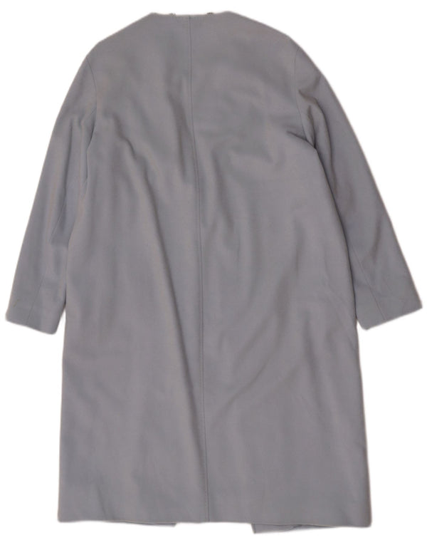 Marks & Spencer Womens Autograph Overcoat UK 12 Medium Blue Classic