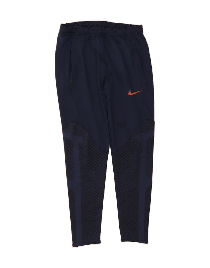 NIKE Mens Dri Fit Slim Fit Tracksuit Trousers Medium  Navy Blue Polyester Vintage Nike and Second-Hand Nike from Messina Hembry 