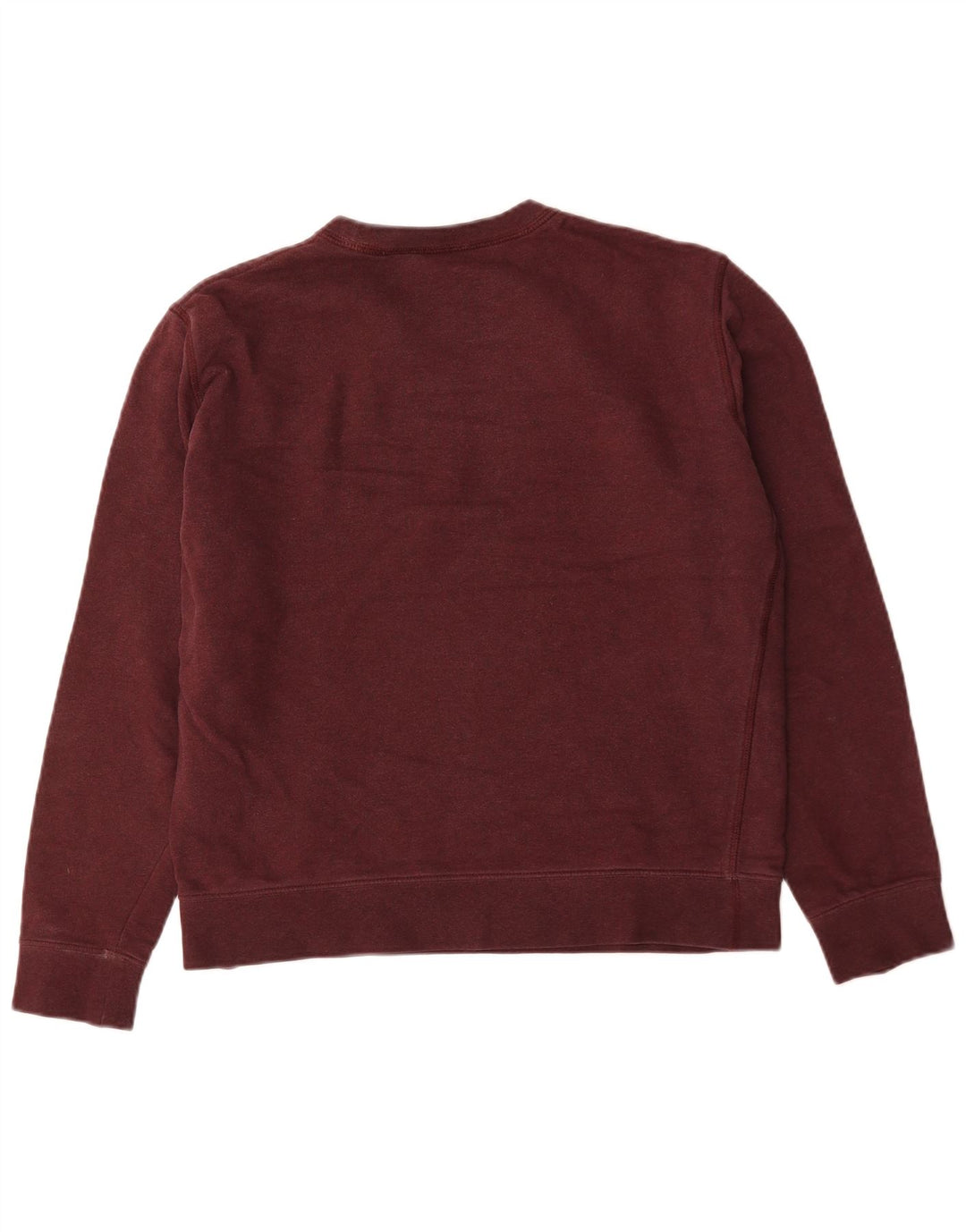 Marks & Spencer Womens Sweatshirt Jumper UK 14 Medium Burgundy Cotton