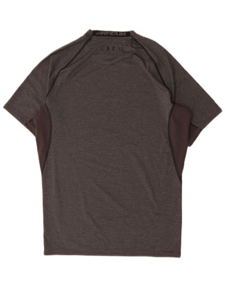 Under Armour Mens T-Shirt Top Medium Grey Colourblock