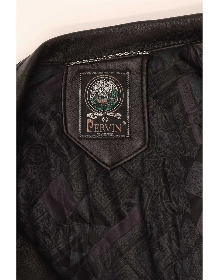 Pervin Herre Læderjakke UK 42 XL Sort