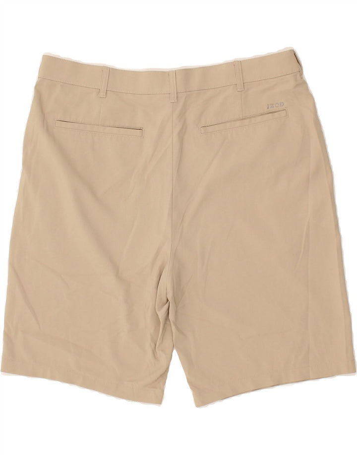IZOD Mens Chino Shorts W38 XL Beige Polyester Vintage Izod and Second-Hand Izod from Messina Hembry 