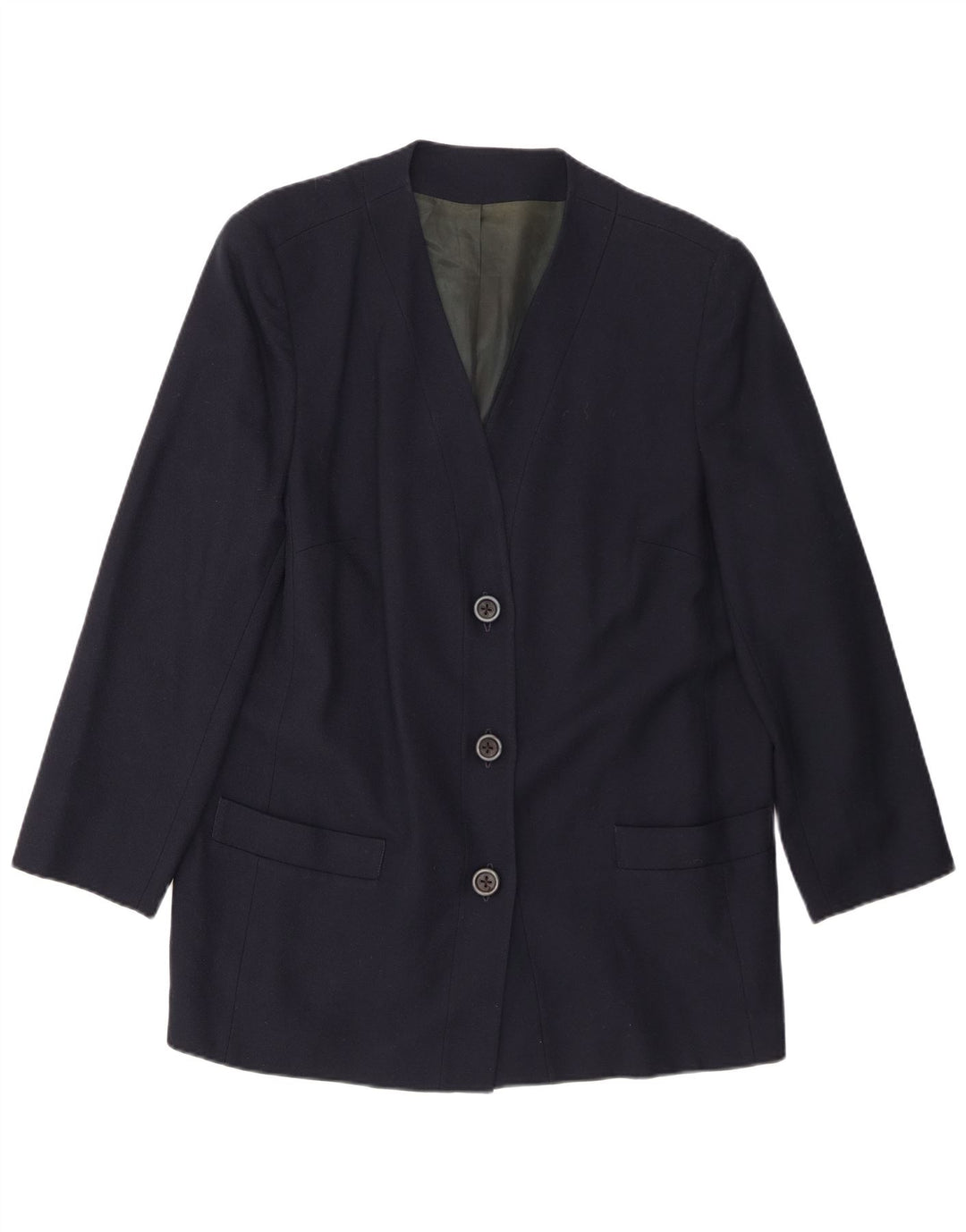 Personal Choice Damen-Blazerjacke mit 3 Knöpfen, UK 18, XL, Marineblau, Wolle