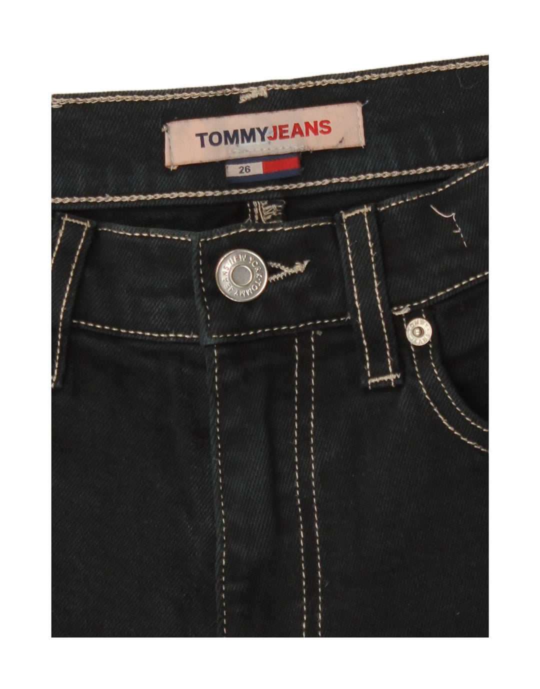 Tommy Hilfiger denimshorts til kvinder W26 Small Black