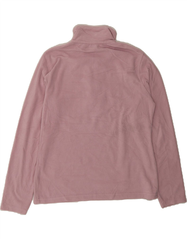 MOUNTAIN WAREHOUSE Mens Zip Neck Fleece Jumper Large Pink Polyester Vintage Mountain Warehouse and Second-Hand Mountain Warehouse from Messina Hembry 