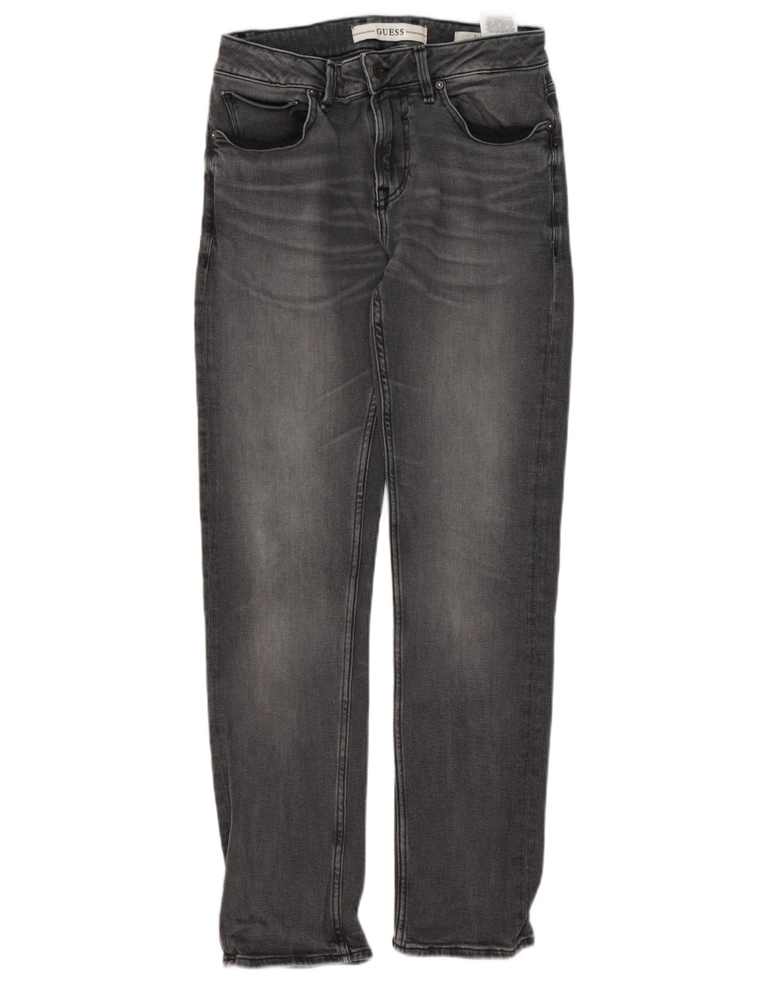Guess Mens Slim Jeans W30 L31 Grey Cotton