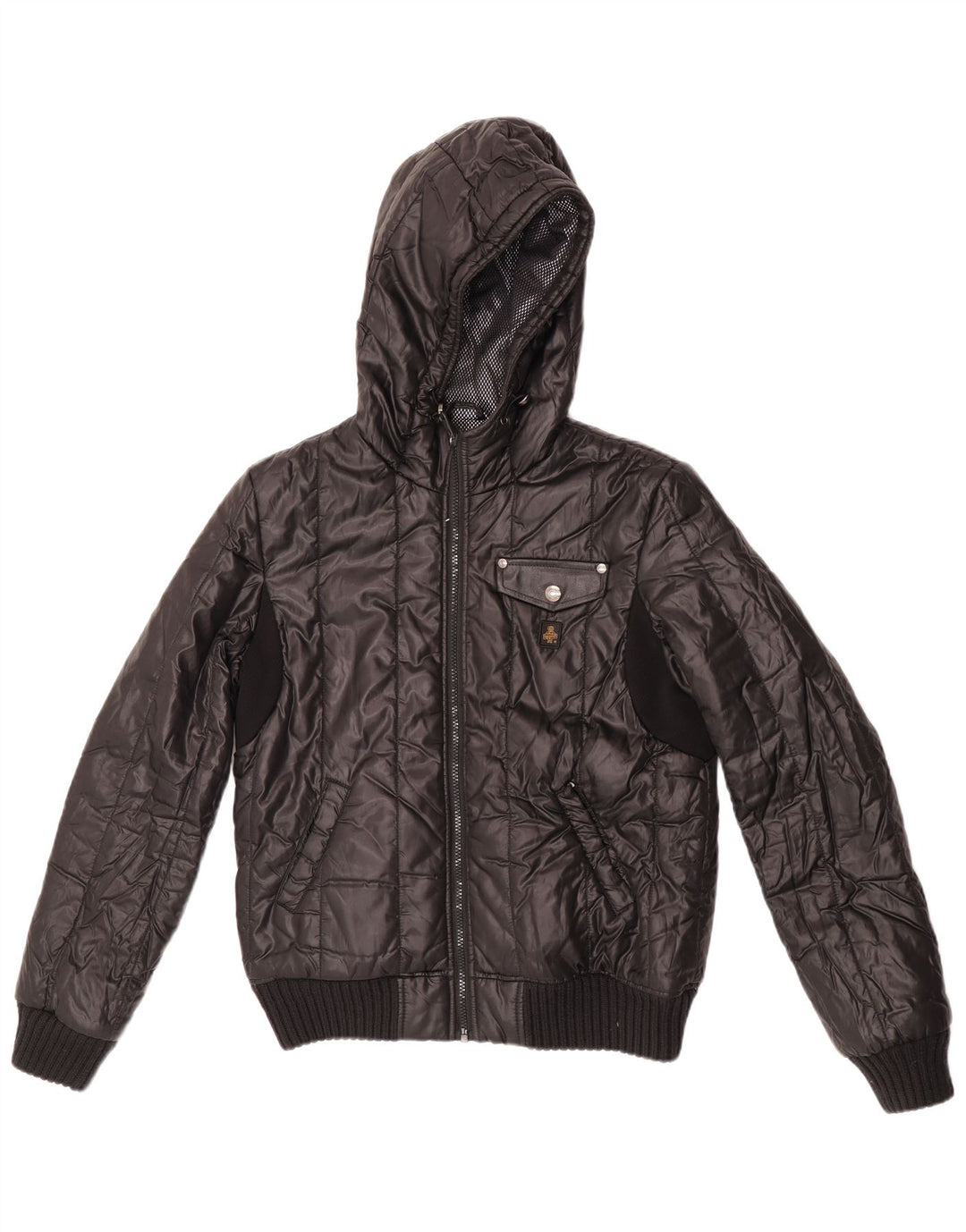 Refrigiwear Boys Hooded Bomber Padded Jacket 13-14 Years Black Polyester