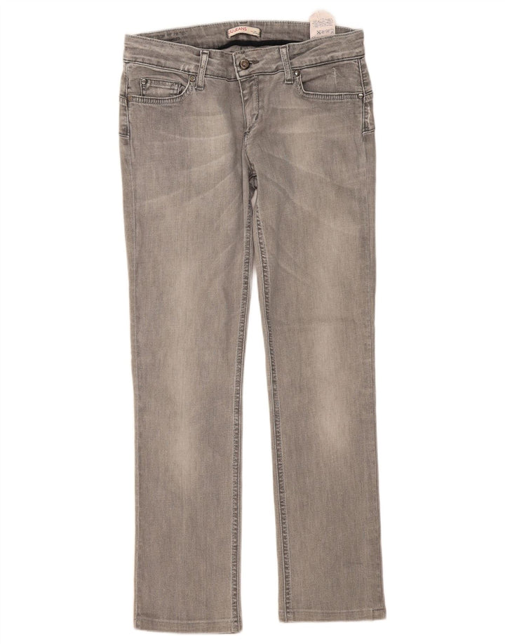 Liu Jo Womens Slim Jeans W30 L30 Grey Cotton