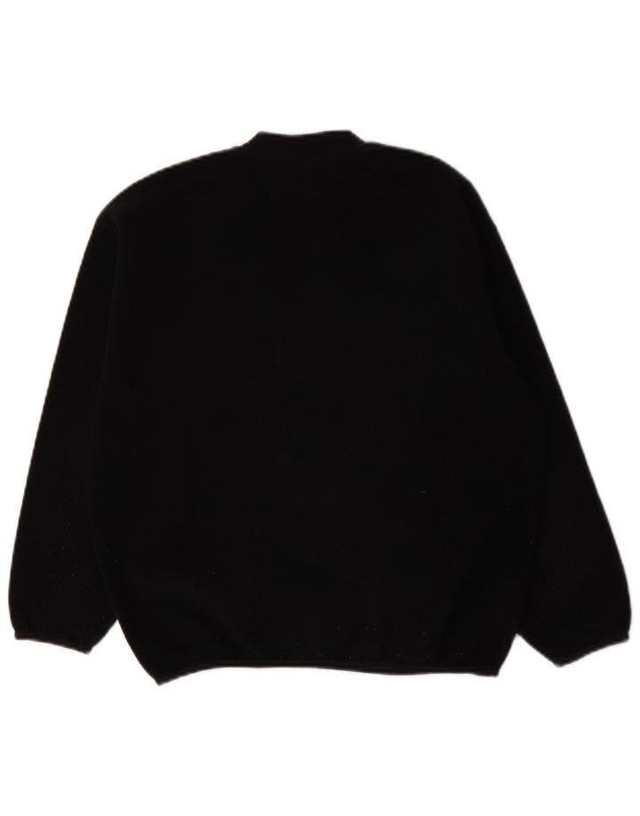 Fila Boys Graphic Fleece Jumper 10-11 Years Black Polyester