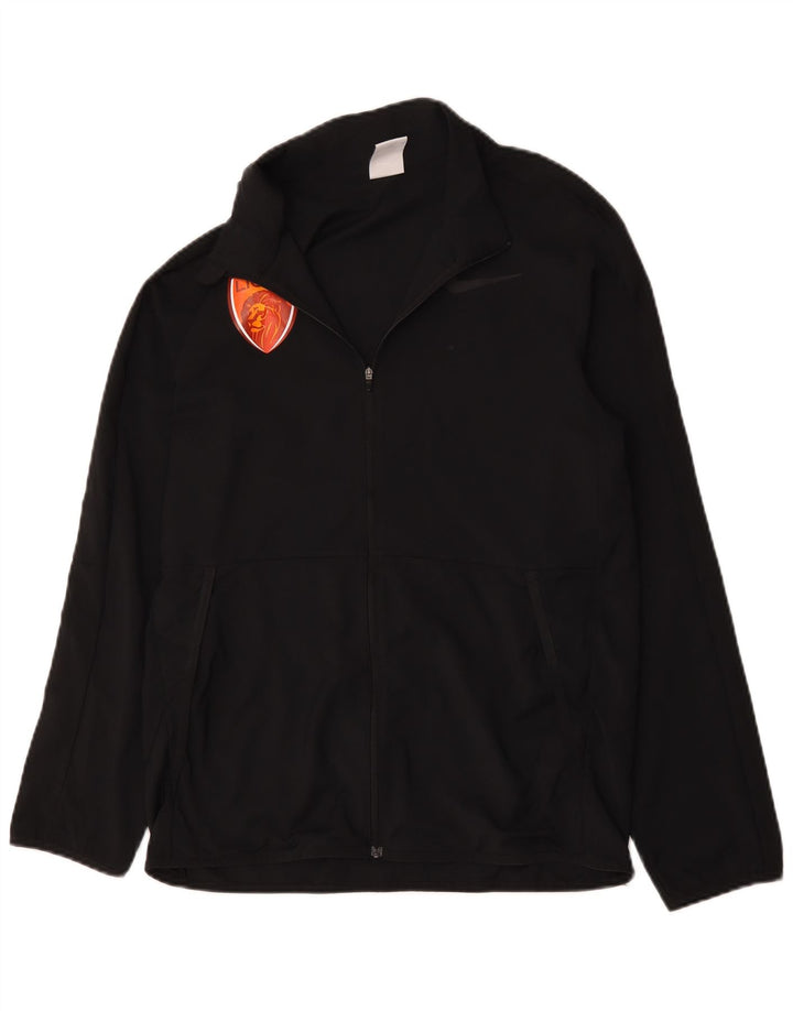 Giacca da ginnastica Nike Dri Fit Graphic da uomo, piccola, in poliestere nero