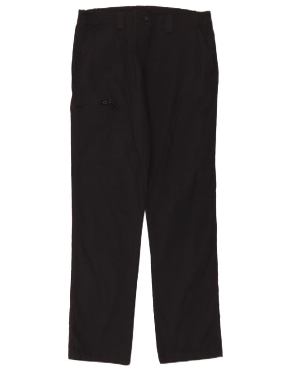 Mountain Warehouse Womens Straight Cargo Trousers UK 10 Small W30 L28 Black