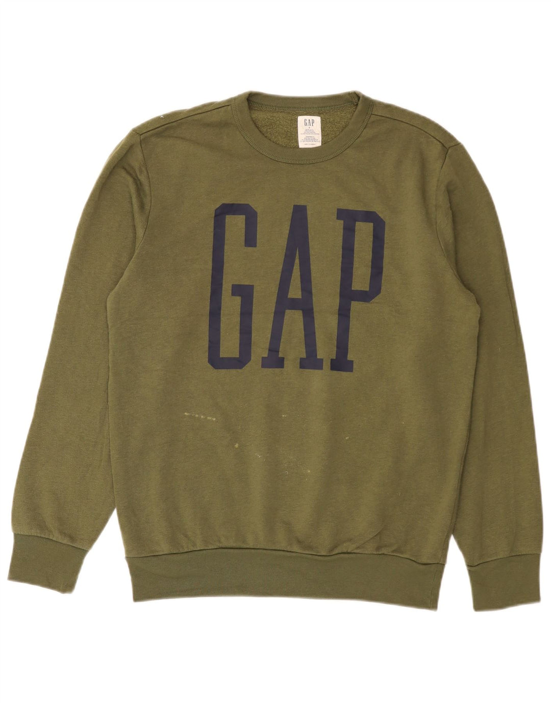 Gap Herre Grafisk Sweatshirt Jumper Lille Khaki Bomuld