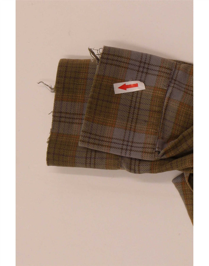 Camicia di flanella da uomo Barbour, cotone a quadri kaki di grandi dimensioni