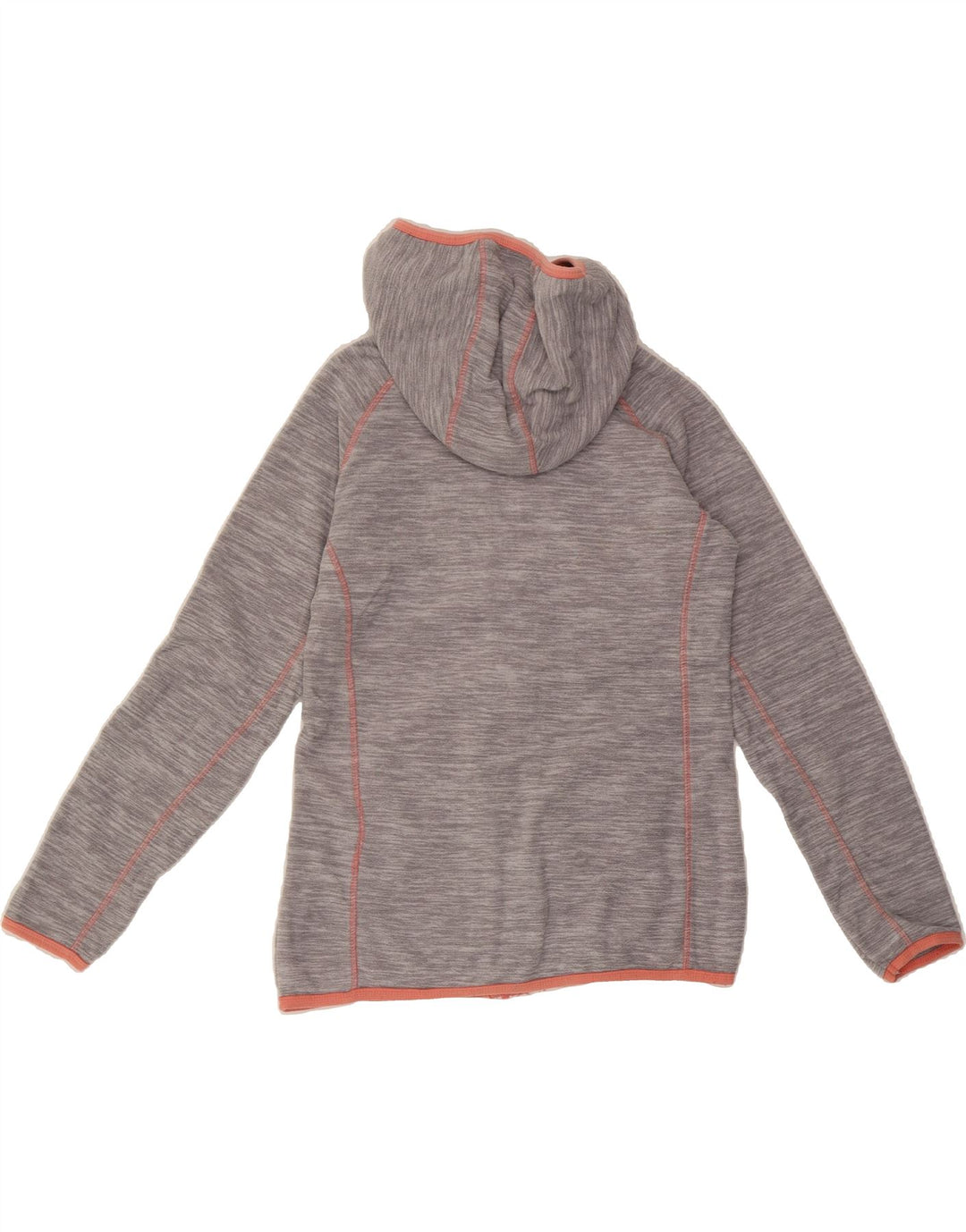 MOUNTAIN WAREHOUSE Womens Hooded Fleece Jacket UK 10 Small Grey Polyester Vintage Mountain Warehouse and Second-Hand Mountain Warehouse from Messina Hembry 