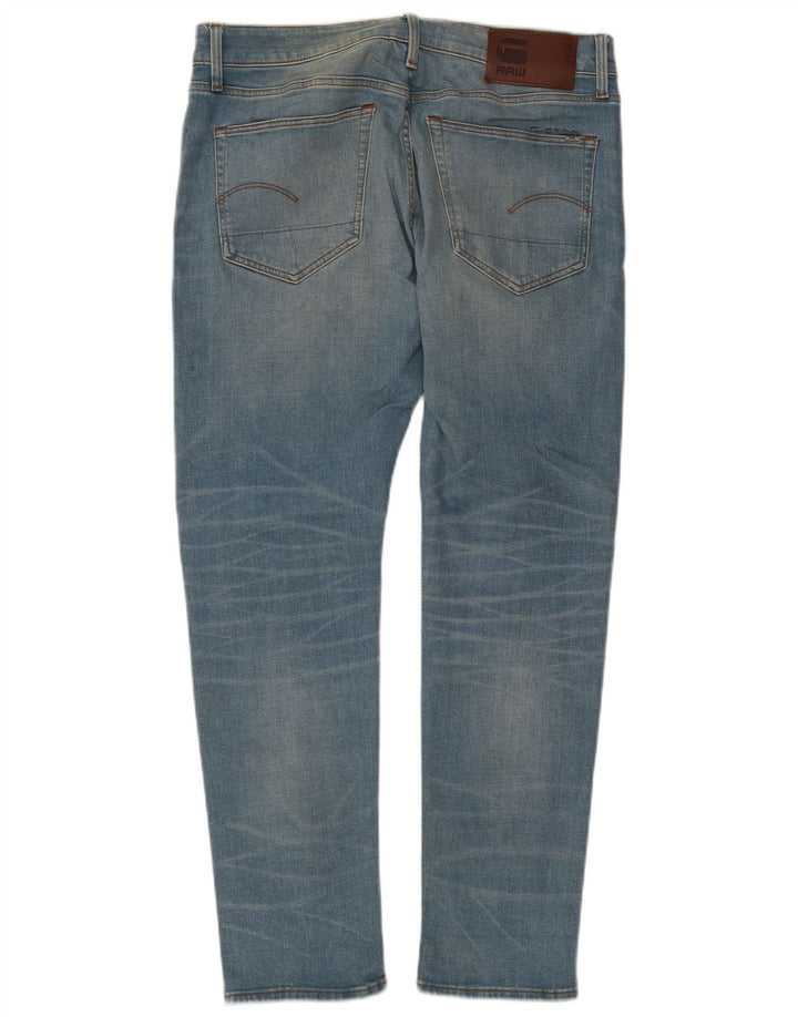 G-Star Mens Slim Jeans W33 L32 Blue Cotton