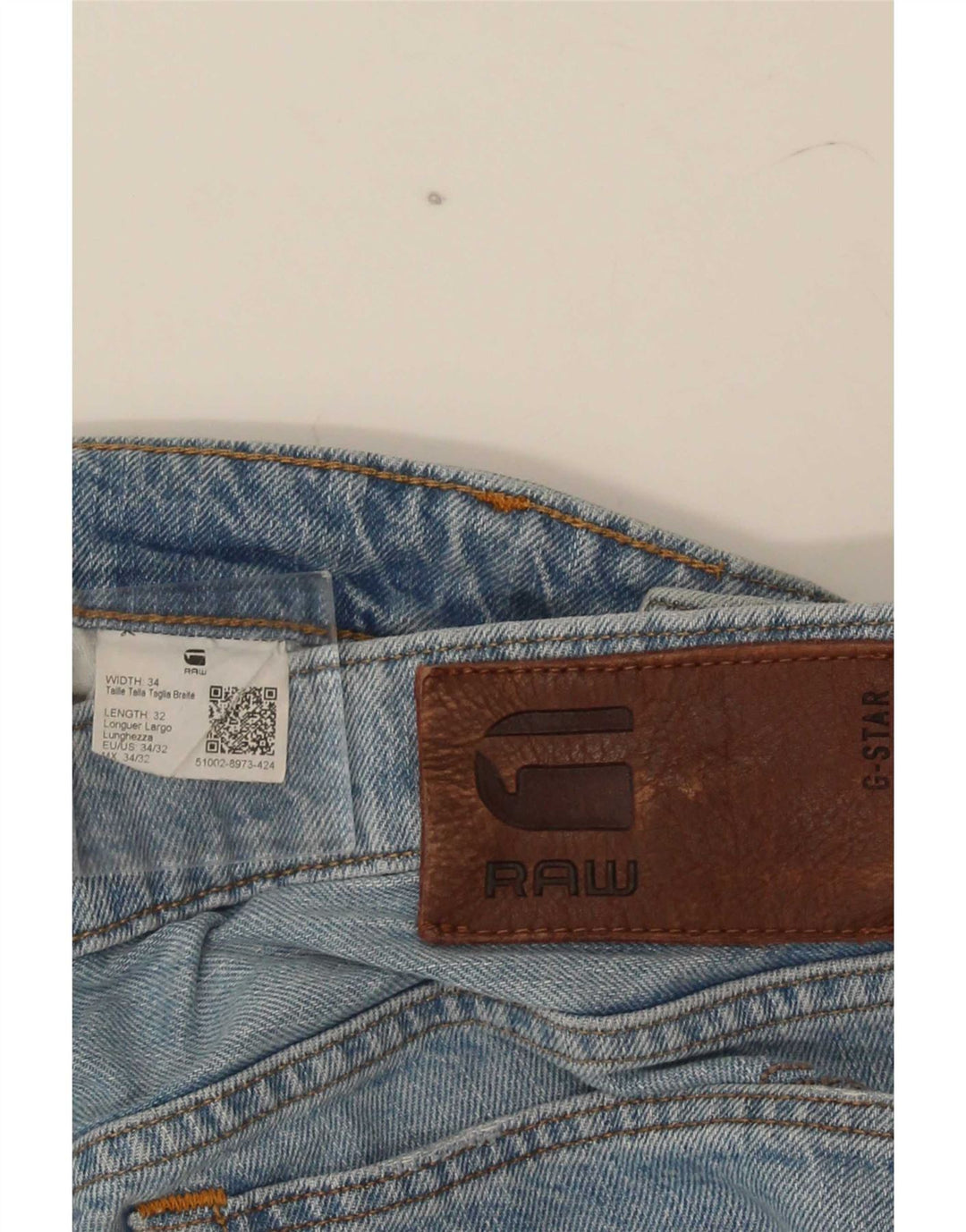 G-Star Mens 3301 Slim Jeans W34 L32 Blue